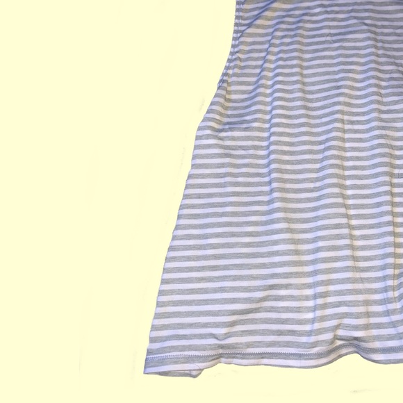 Athleta Gray & White Striped Tank Top - Picture 3 of 4